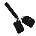 DP-8162 Black/Black Lulu Mac Double Pouch Wristlets