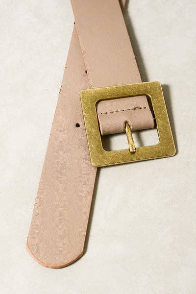 CLASSIC OVERSIZED SQUARE BUCKLE BELTS | 40BT604