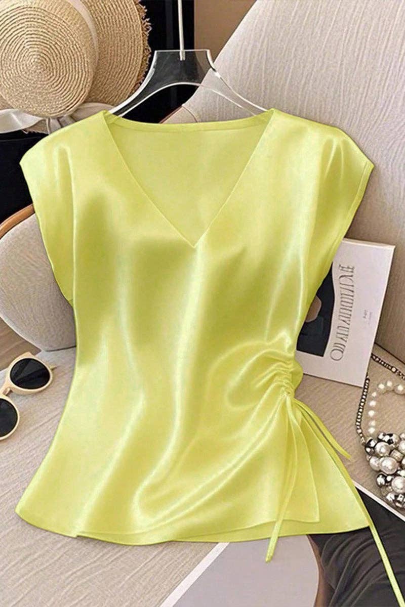 Elegant V-Neck Sleeveless Tank Top
