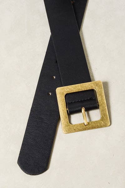 CLASSIC OVERSIZED SQUARE BUCKLE BELTS | 40BT604