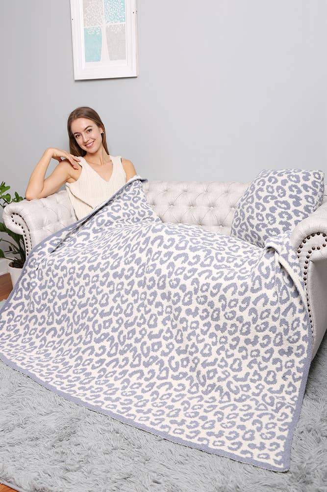 Luxury Soft Leopard Print Throw Blanket