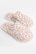 Leopard Print Fuzzy Microfiber Slipper
