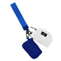 DP-8162 Royal/White Lulu Mac Double Pouch Wristlets