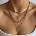 DOUBLE CHARM MULTI LAYER NECKLACE | 40NK9609