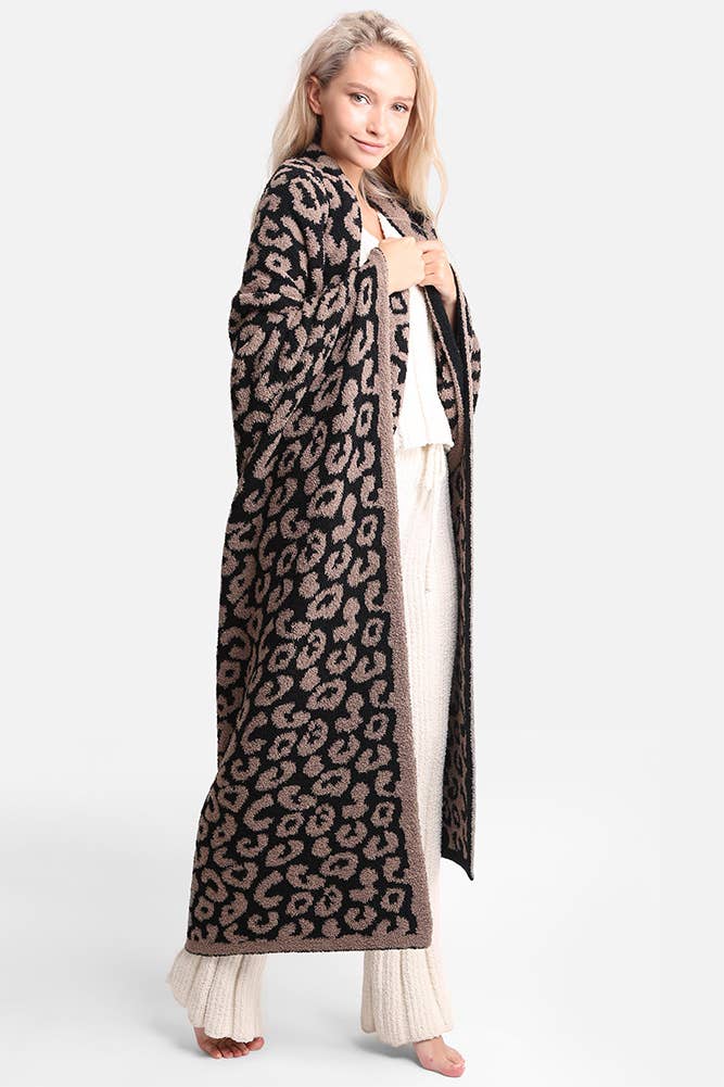 Luxury Soft Leopard Print Throw Blanket