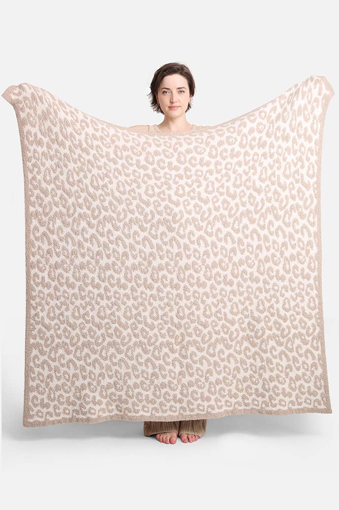 Luxury Soft Leopard Print Throw Blanket