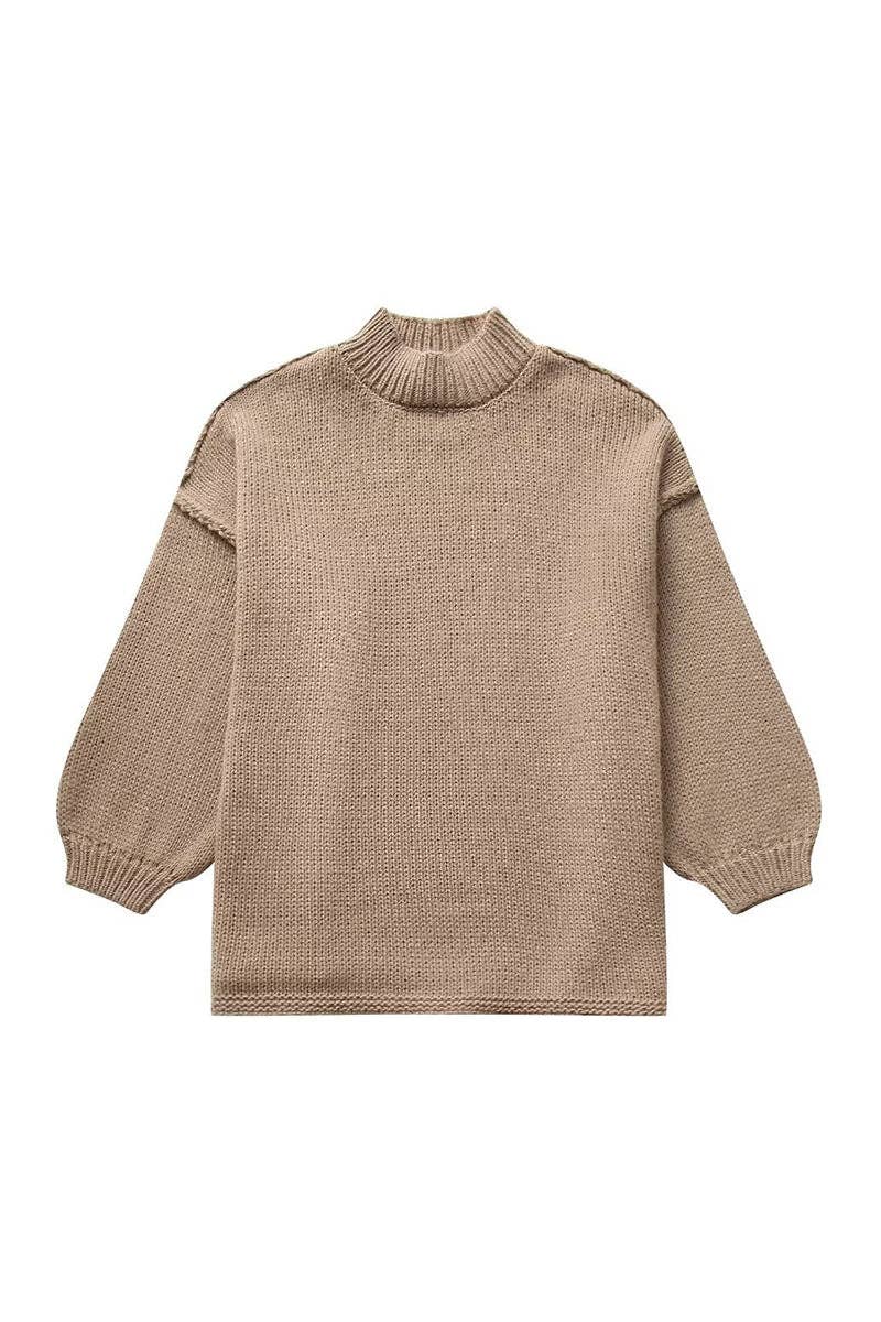 Cozy Turtleneck Knit Sweater