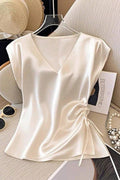 Elegant V-Neck Sleeveless Tank Top