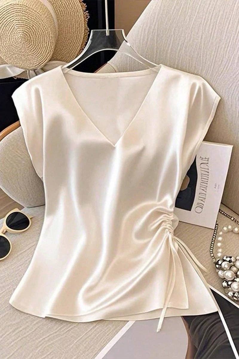 Elegant V-Neck Sleeveless Tank Top