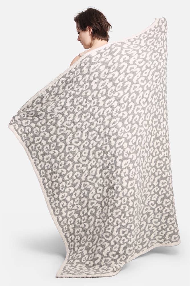 Luxury Soft Leopard Print Throw Blanket
