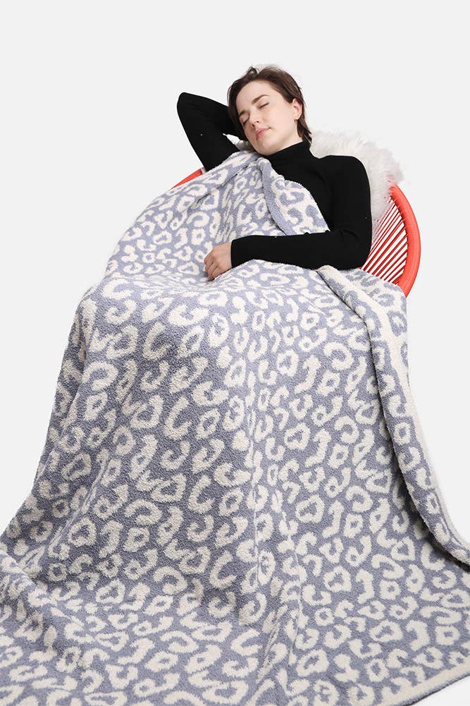 Luxury Soft Leopard Print Throw Blanket