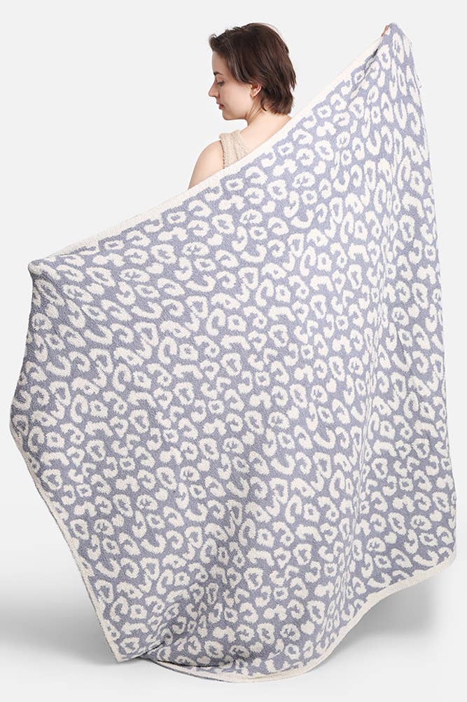 Luxury Soft Leopard Print Throw Blanket